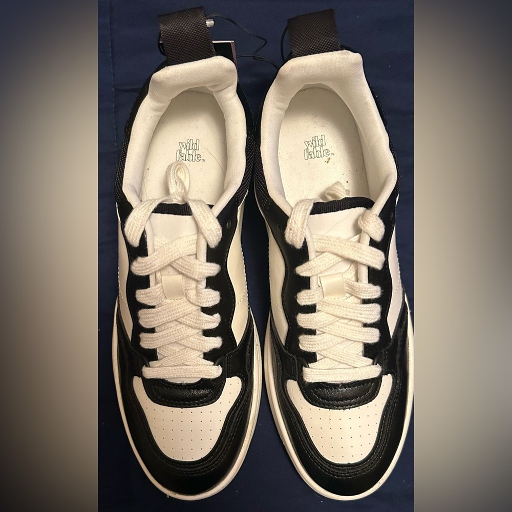 Wild Fable Black & White Sneakers Size 9.5 | Chunky Retro Trainers | NWT